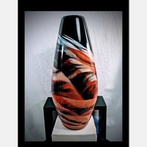 Rosetree Glass Blown Vase